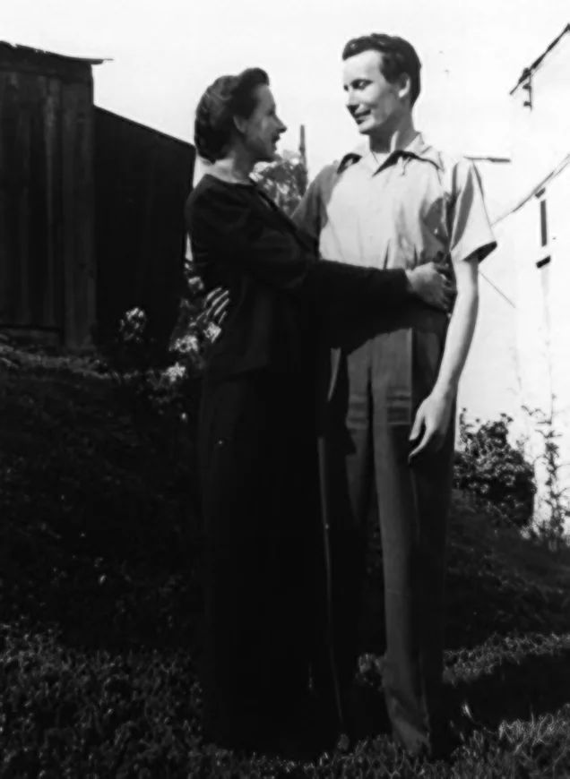 Bill Peet and Margaret Brunst Peet, photographed together, c.1940s