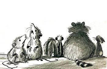The woodland creatures: illustration