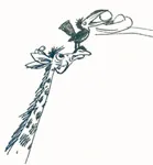The ant and the giraffe: illustration