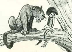 Bagheera the panther, character design by Bill Peet, c.1963