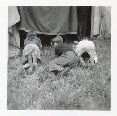 A circus scene photographed by Bill Peet
