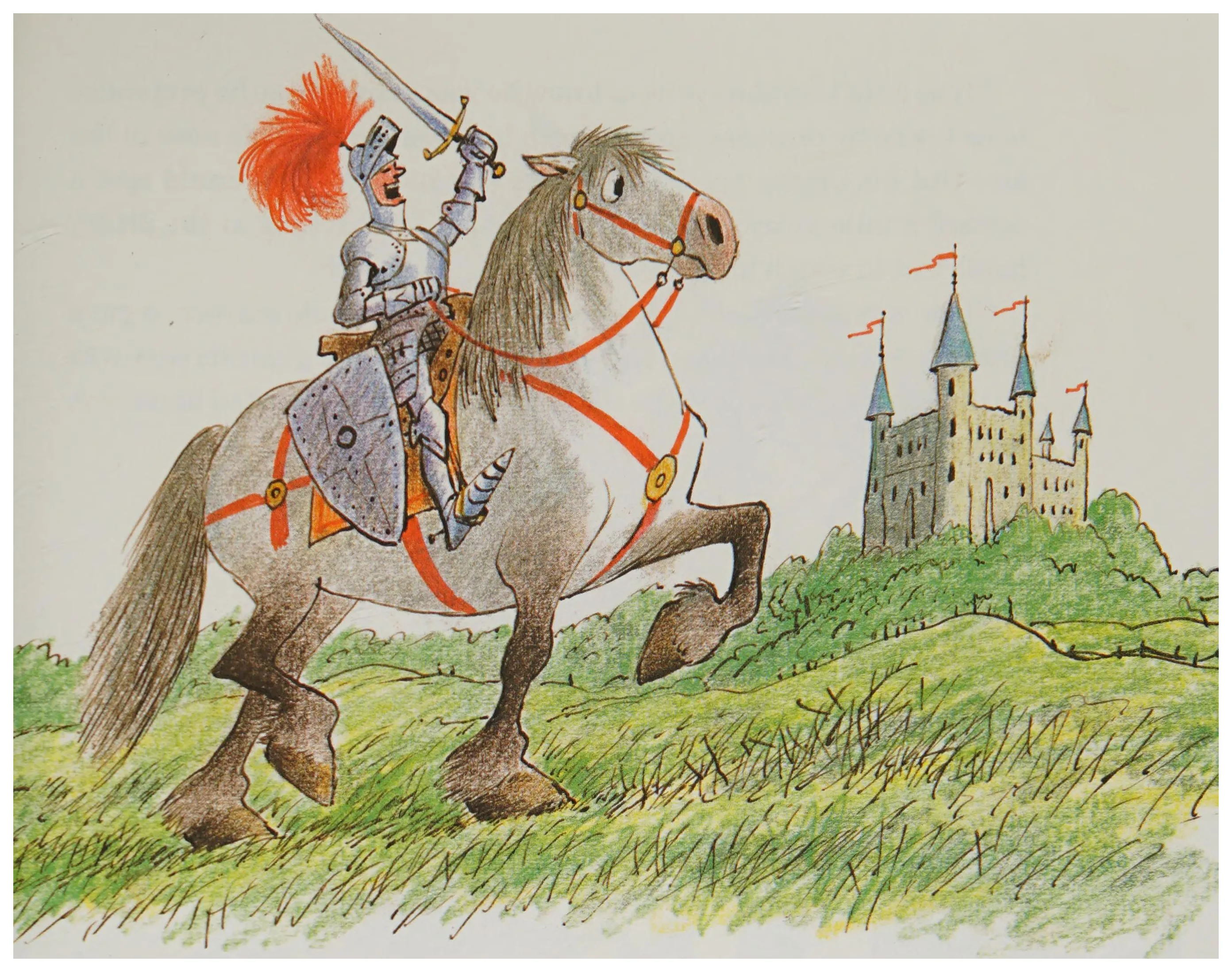 Sir Galavant rides out on Clyde the war-horse