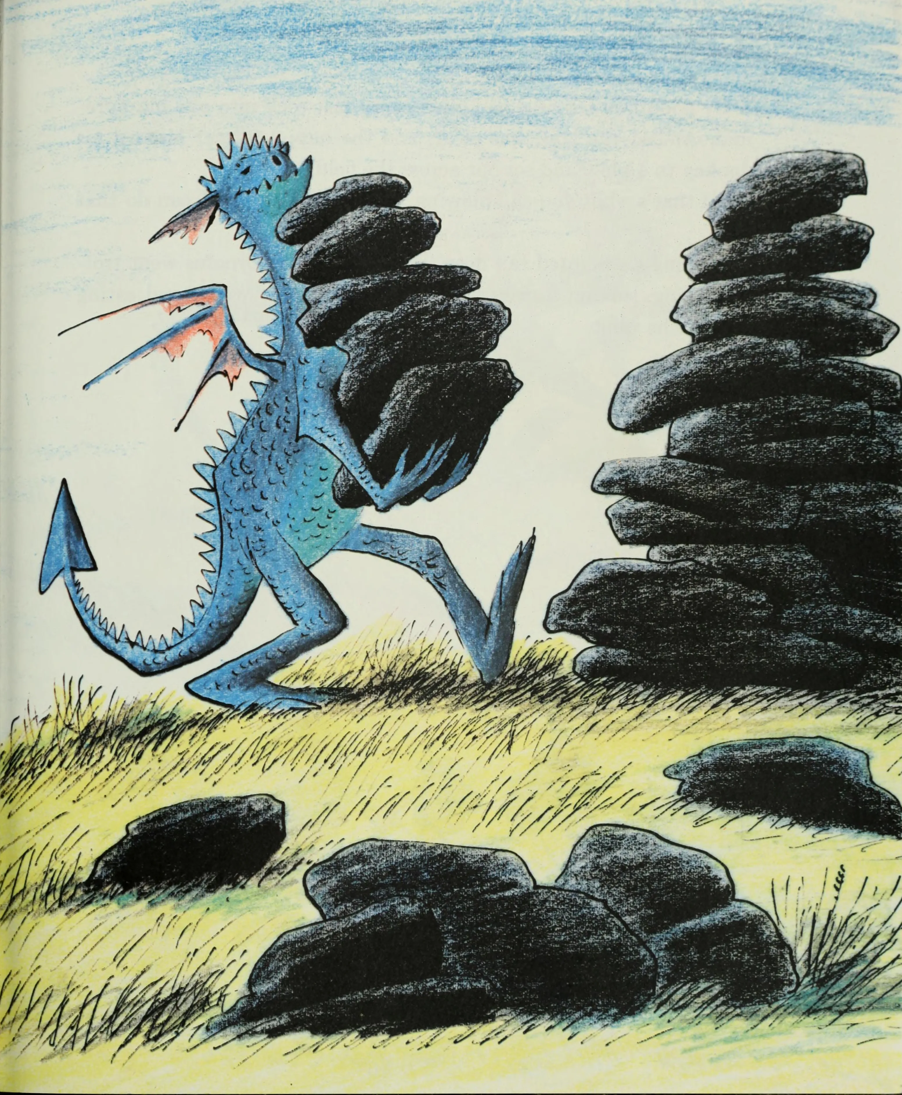 Droofus roams the boulders on the mountainside
