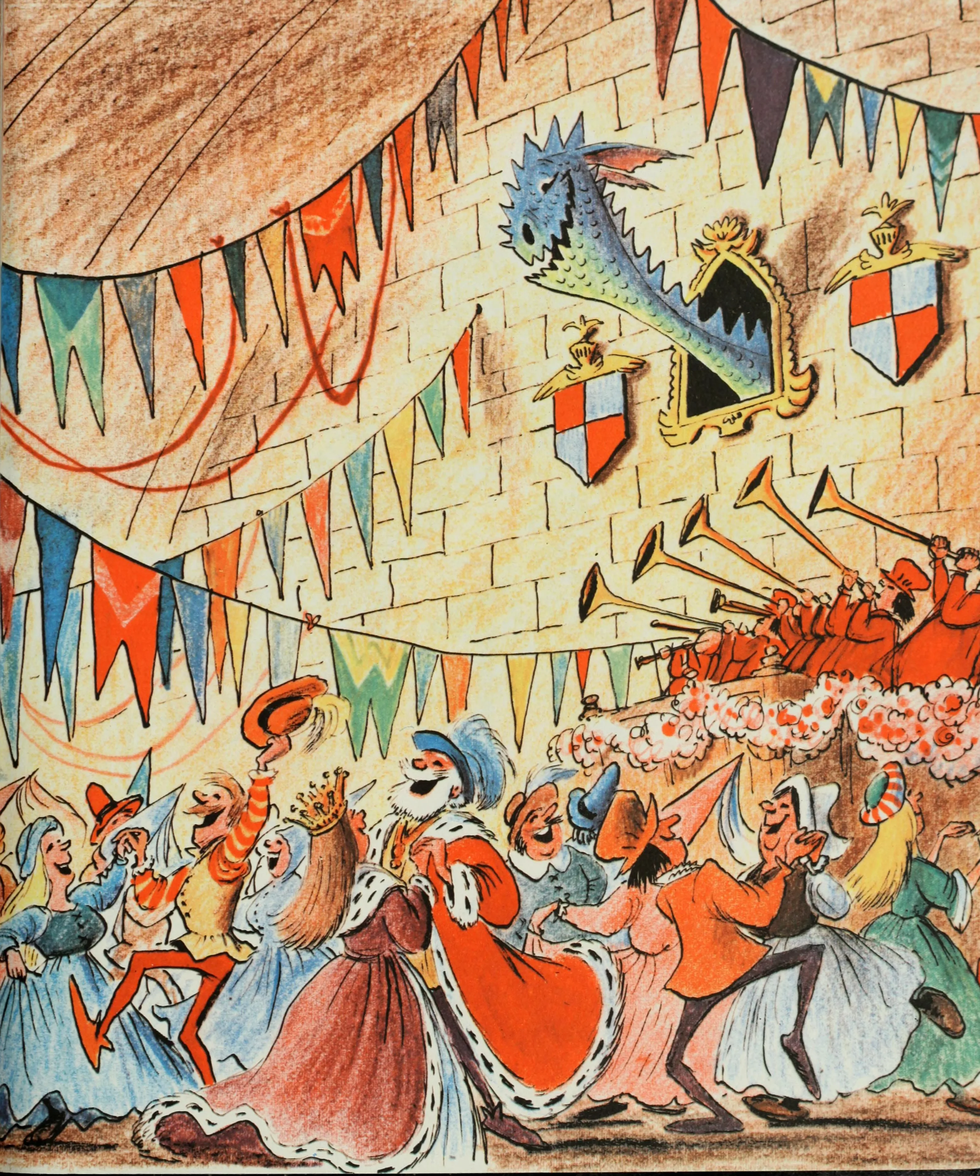 The kingdom celebrates Droofus at a grand festival