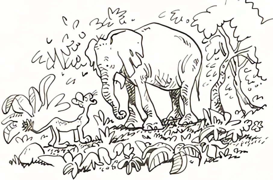 Early sketch of Hubert after the fire