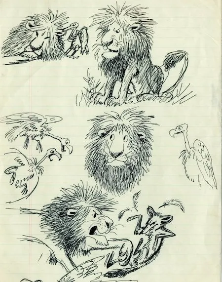 Character design sketches for Eli