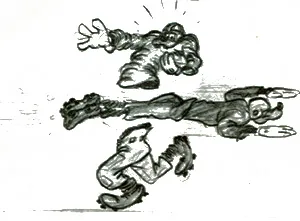 How to Play Football, story sketch by Bill Peet, c.1945