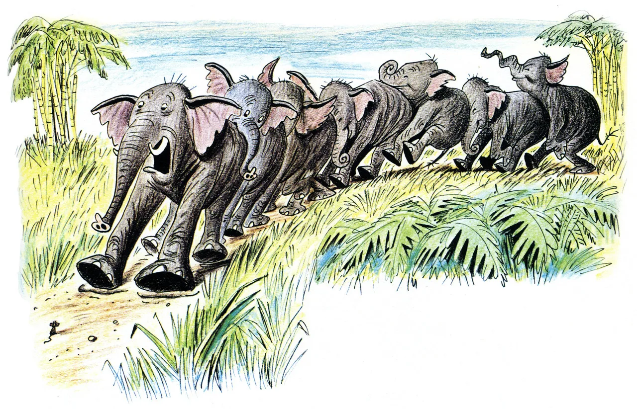 The elephant herd from Goliath II