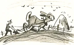 Harold at the plow: preliminary sketch