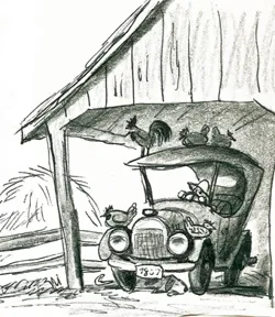 Jennifer in the barn