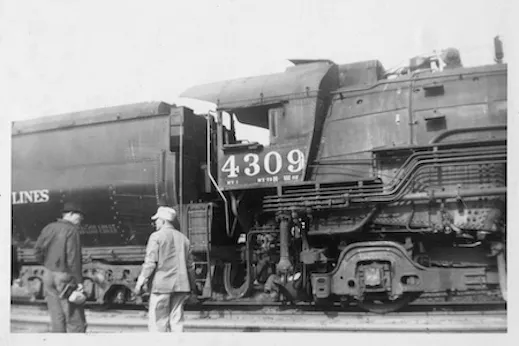 A steam locomotive Bill Peet photographed for reference