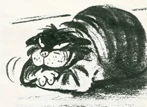 Lucifer the cat, character design by Bill Peet for Cinderella (1950)