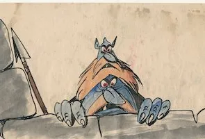 Character sketch Bill Peet made for Sleeping Beauty