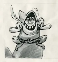 Three-eyed goblin character study for Sleeping Beauty by Bill Peet