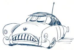 Susie the little blue coupe, story art by Bill Peet (1952)