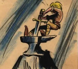 The Sword in the Stone, story sketch by Bill Peet, c.1962