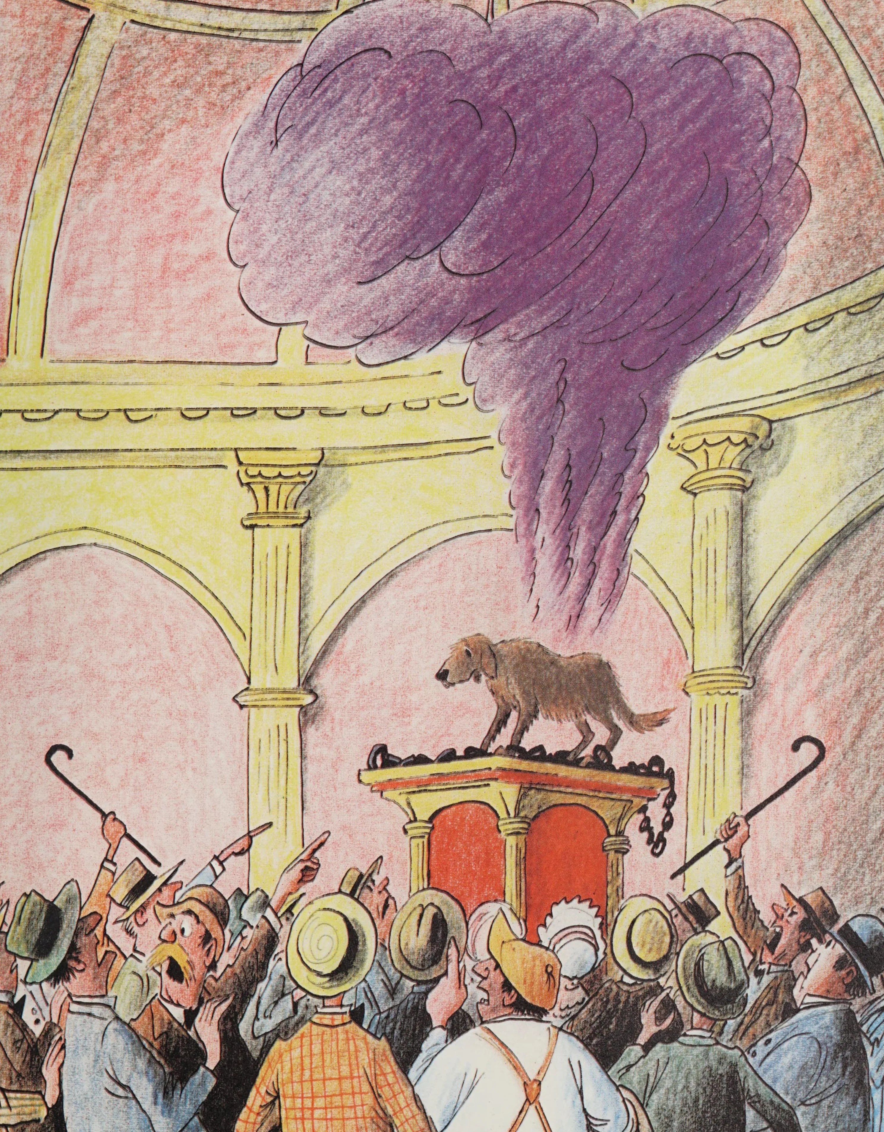 In a puff of purple smoke, Scamp is himself again