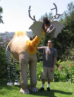 A life-size Whingdingdilly model built by a fan